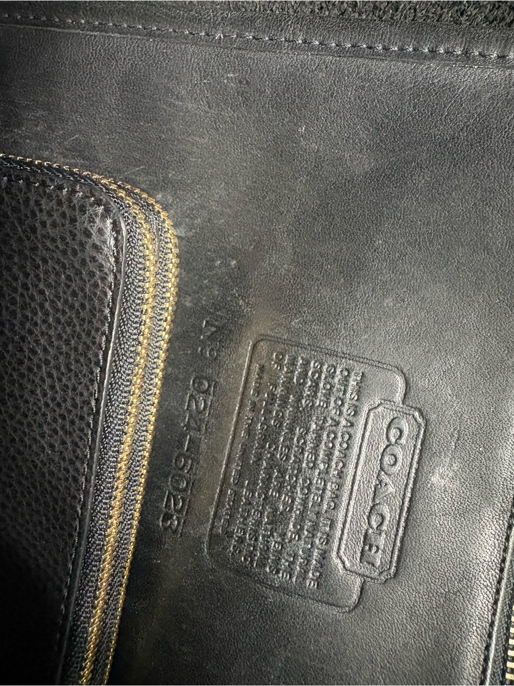Vintage Coach Black Leather Top-Handle Laptop Bag with Shoulder Strap - Picture 5 of 10